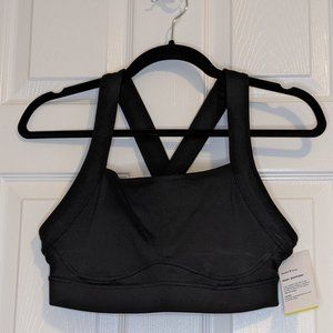 Black Criss-Cross Sports Bra OLD NAVY